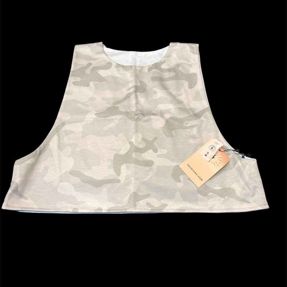 Azur Crop Tank Top - Relaxed fit - Reversible - Size Small - NWT